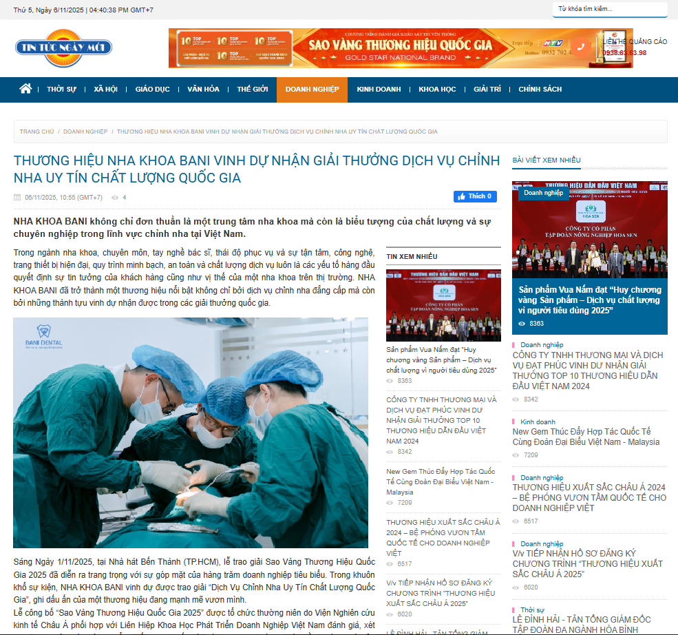 NHA KHOA BANI không chỉ đơn thuần là một trung tâm nha khoa mà còn là biểu tượng của chất lượng và sự chuyên nghiệp trong lĩnh vực chỉnh nha tại Việt Nam.